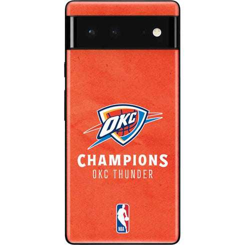 2025 NBA Champions Oklahoma City Thunder Google Pixel 6 Skin